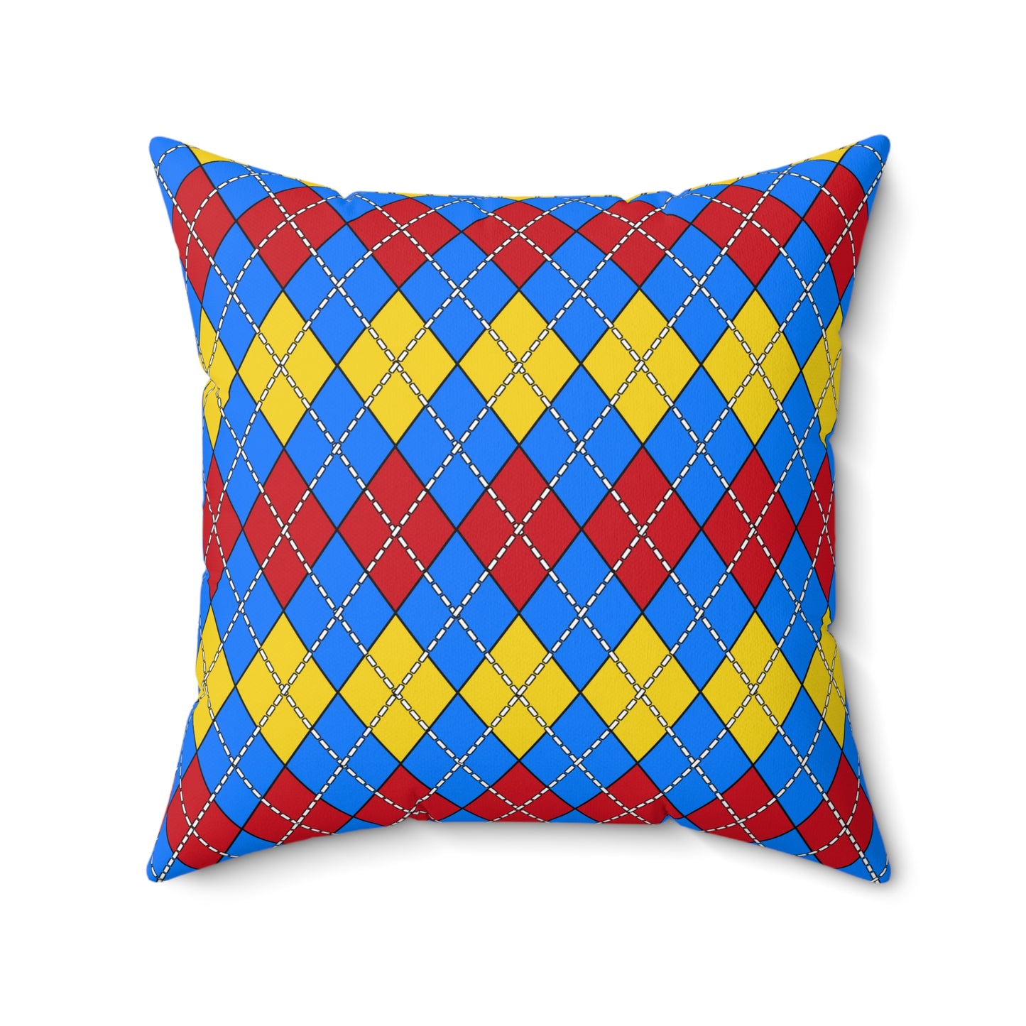 Democratic Republic of the Congo Retro Argyle Cushion Pillow