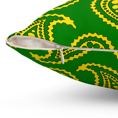 Cocos Islands Retro Paisley Cushion Pillow