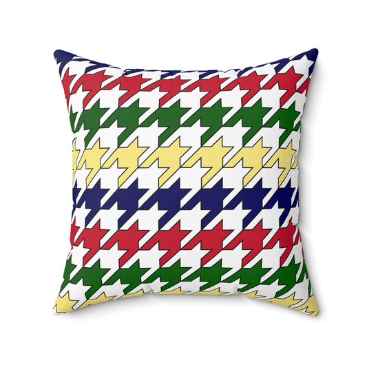 Diego Garcia Retro Houndstooth Cushion Pillow