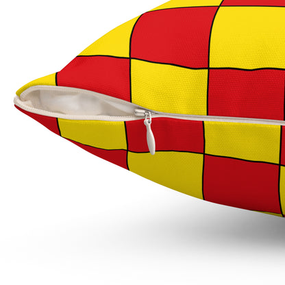 Catalonia Retro Check Cushion Pillow