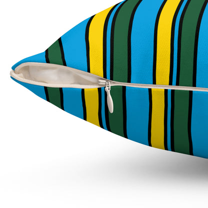 Rwanda Retro Stripes Cushion Pillow