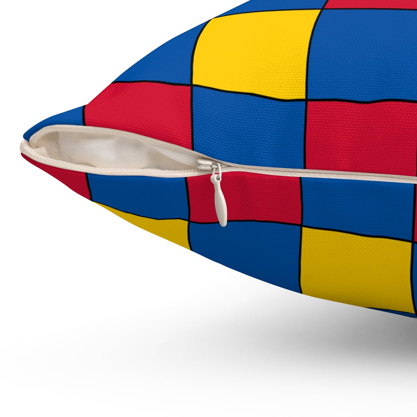 Aland Islands Retro Check Cushion Pillow
