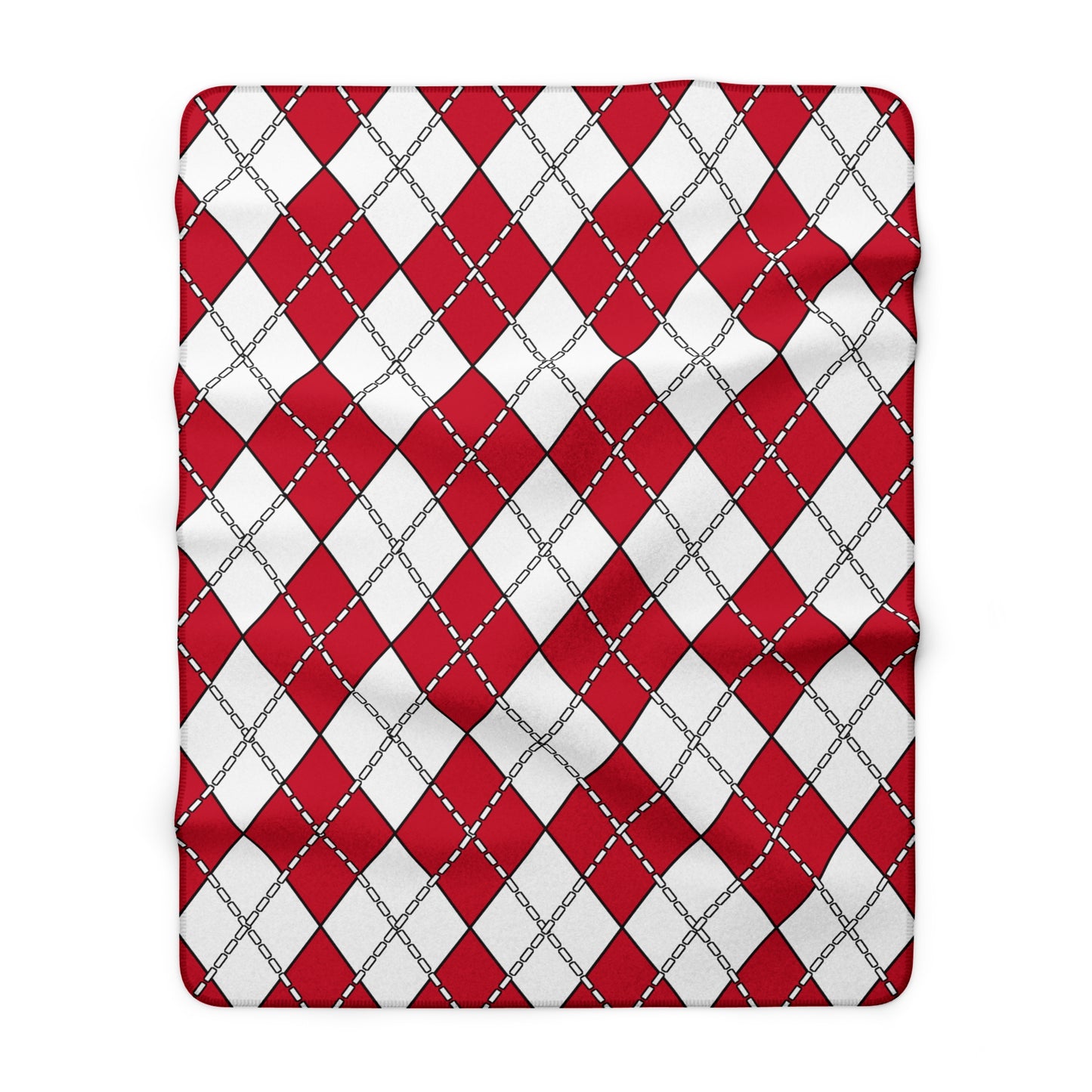 Denmark Retro Argyle Blanket Throw