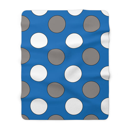 Northern Mariana Islands Retro Polka Dots Blanket Throw