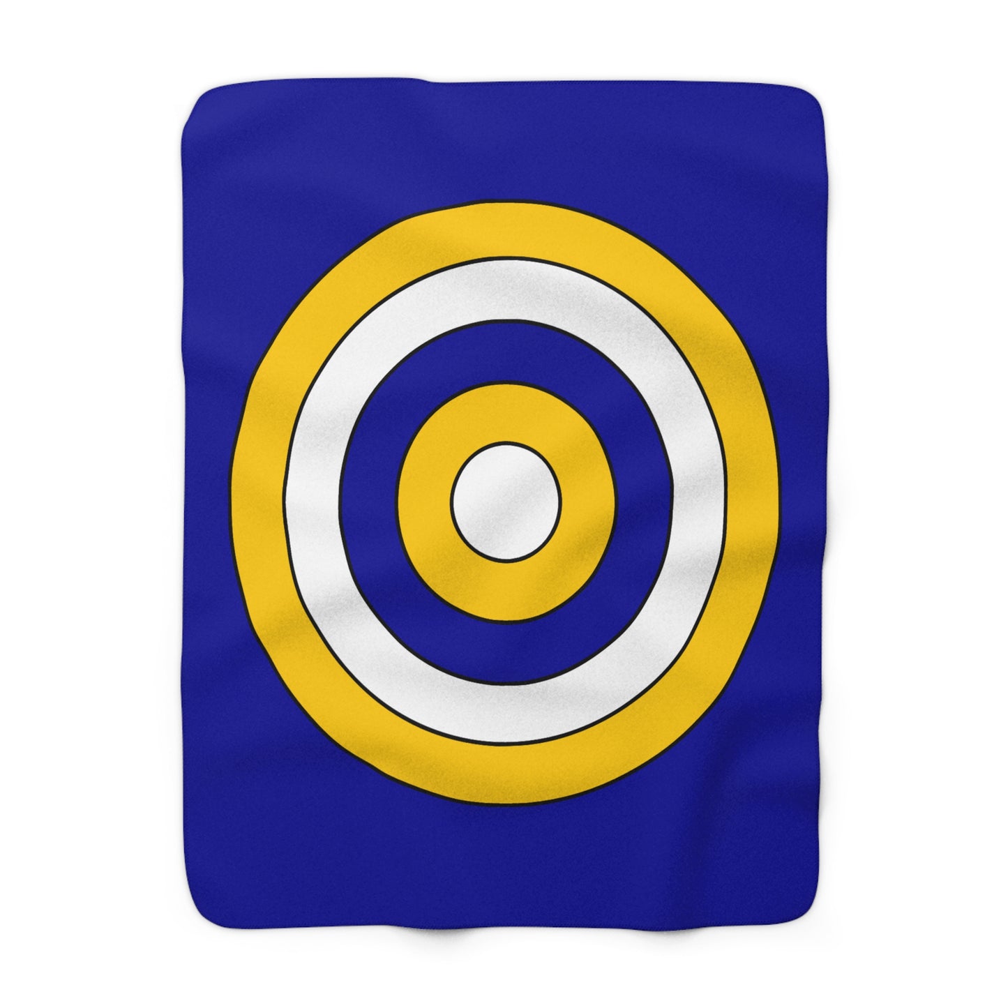 Bosnia And Herzegovina Retro Target Blanket Throw