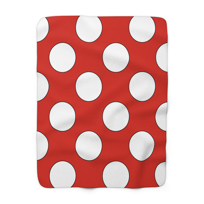 Canada Retro Polka Dots Blanket Throw