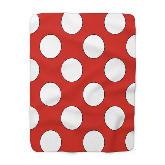 Canada Retro Polka Dots Blanket Throw
