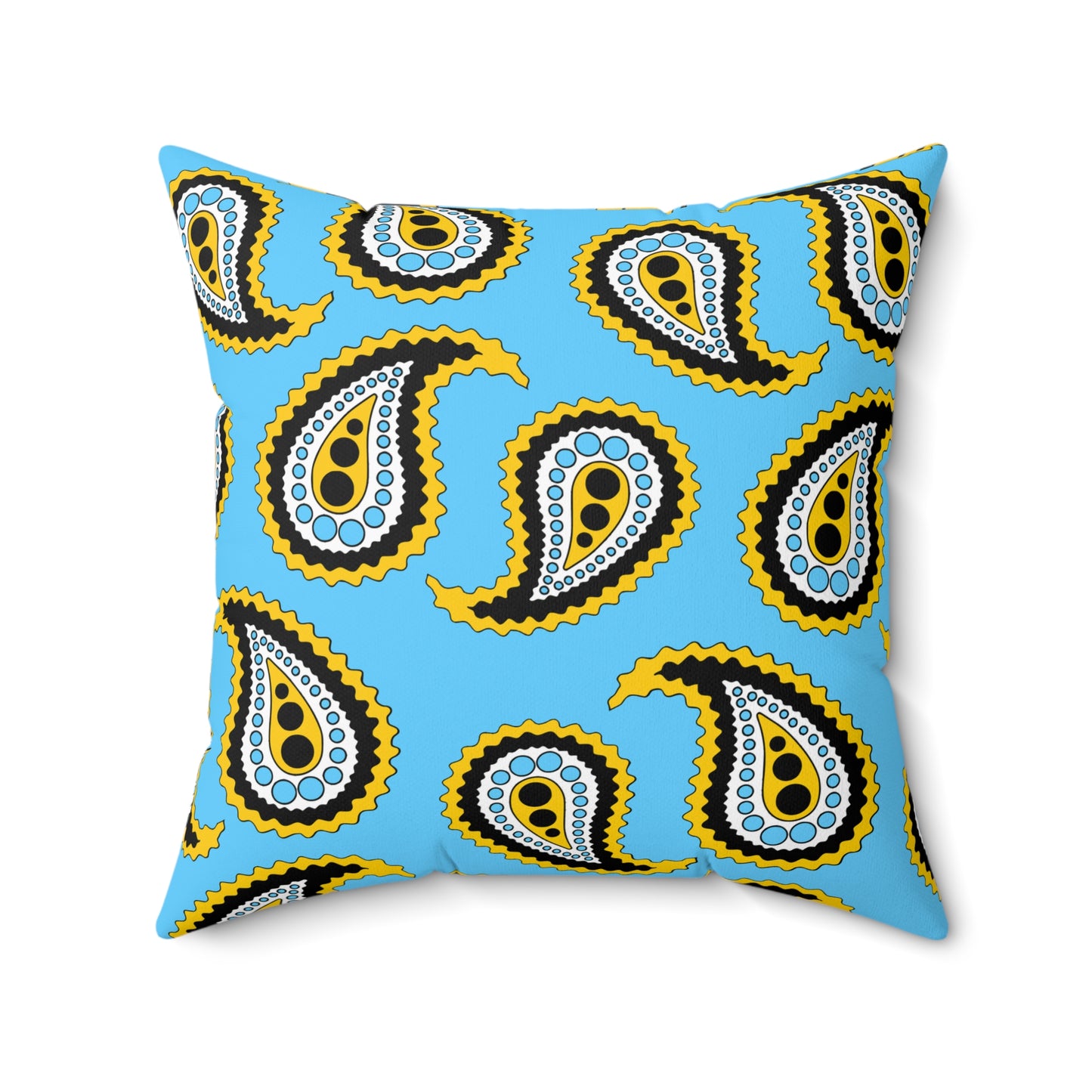 Saint Lucia Retro Paisley Cushion Pillow