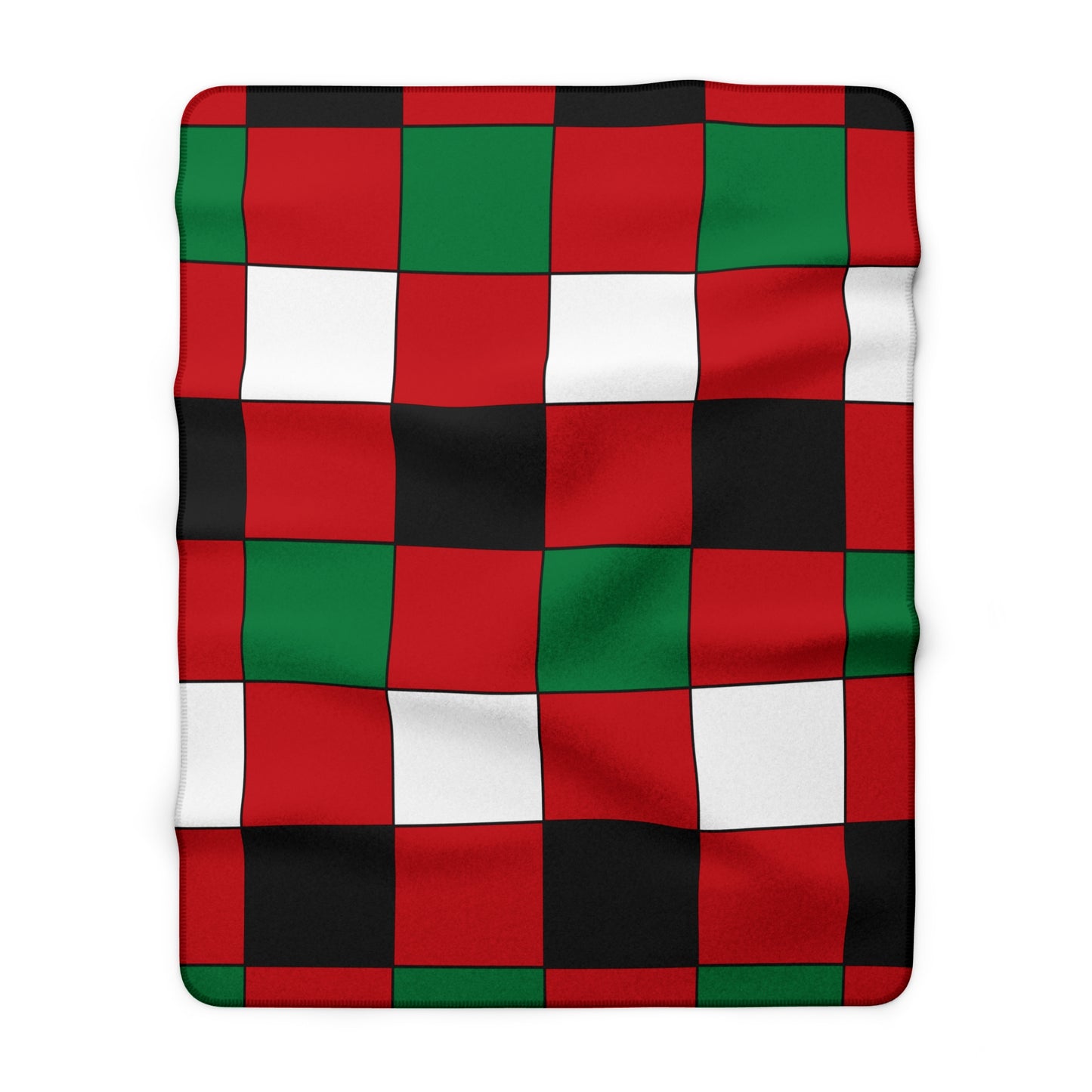 Western Sahara Retro Check Blanket Throw