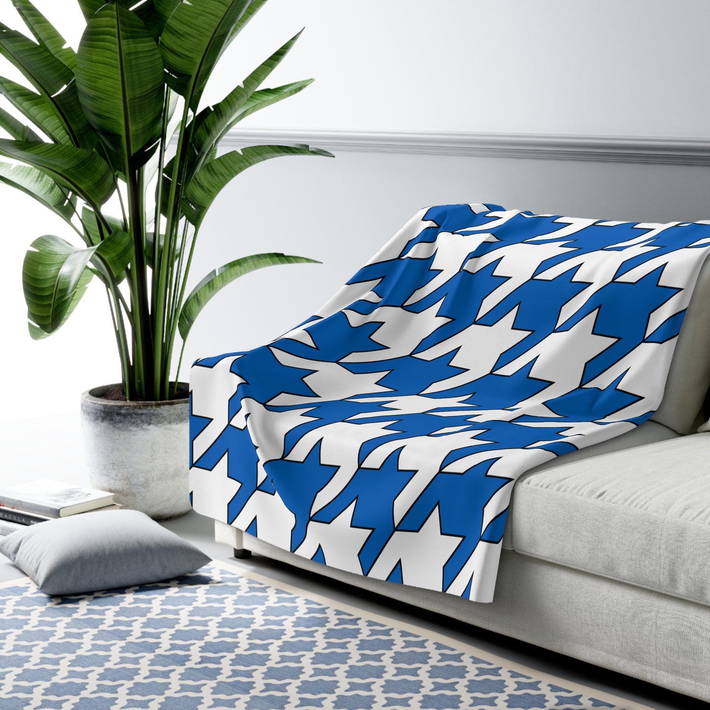 Scotland Retro Houndstooth Blanket Throw