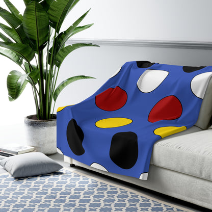 Eswatini Retro Polka Dots Blanket Throw