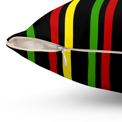 Saint Kitts And Nevis Retro Stripes Cushion Pillow