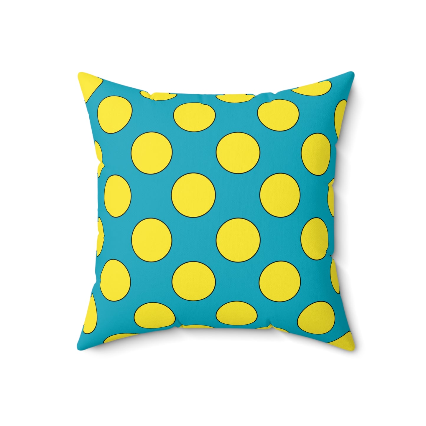Kazakhstan Retro Polka Dots Cushion Pillow