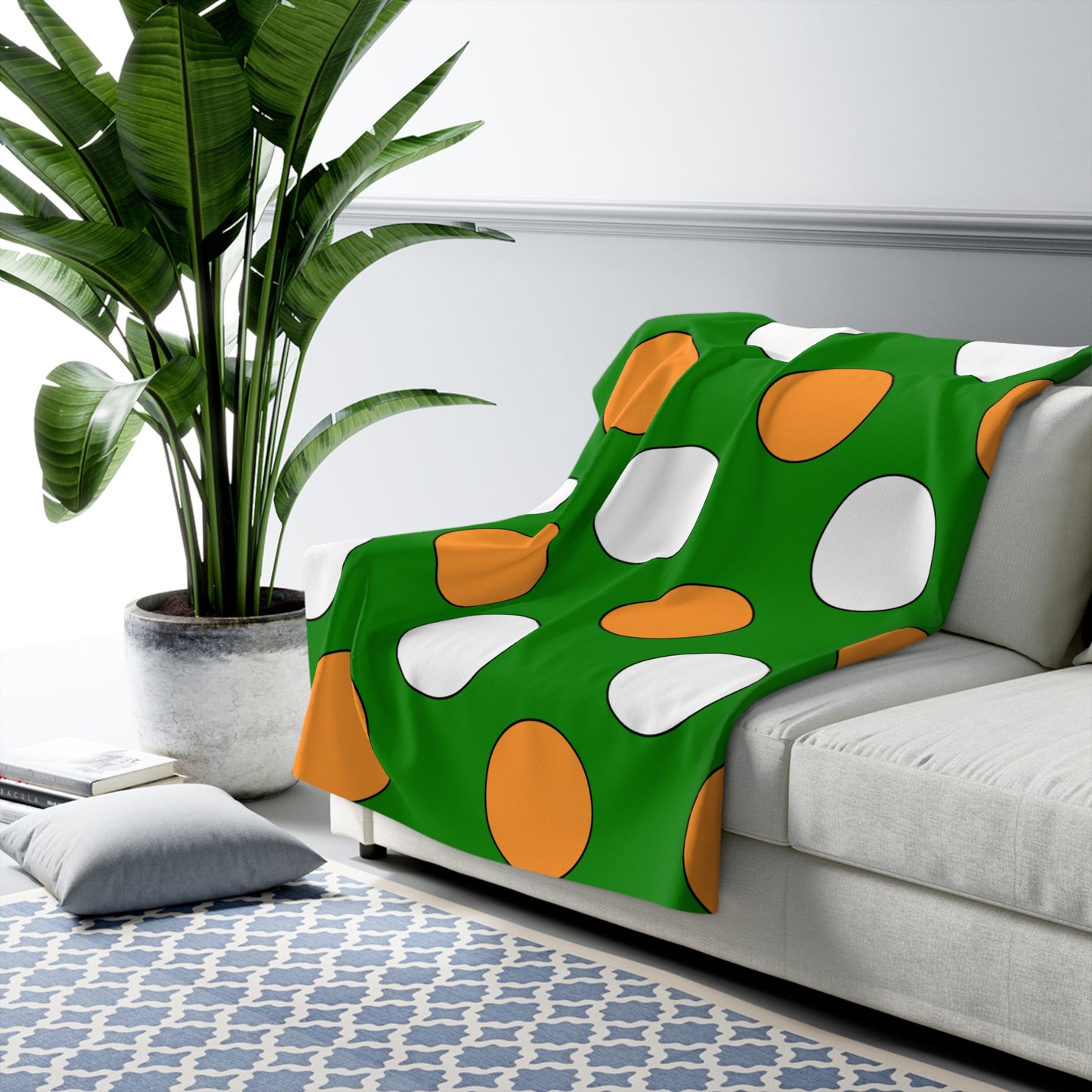 India Retro Polka Dots Blanket Throw
