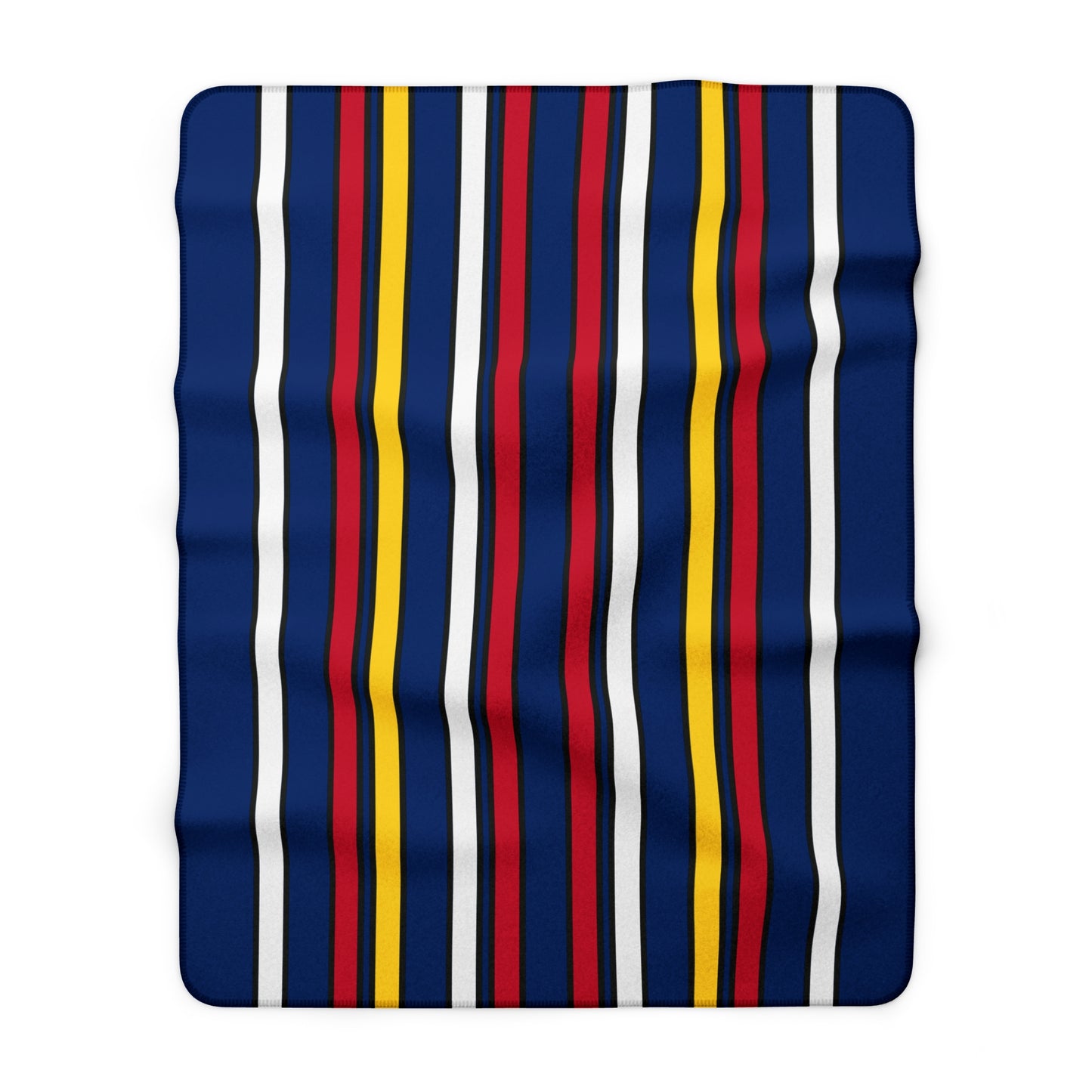 Turks And Caicos Islands Retro Stripes Blanket Throw