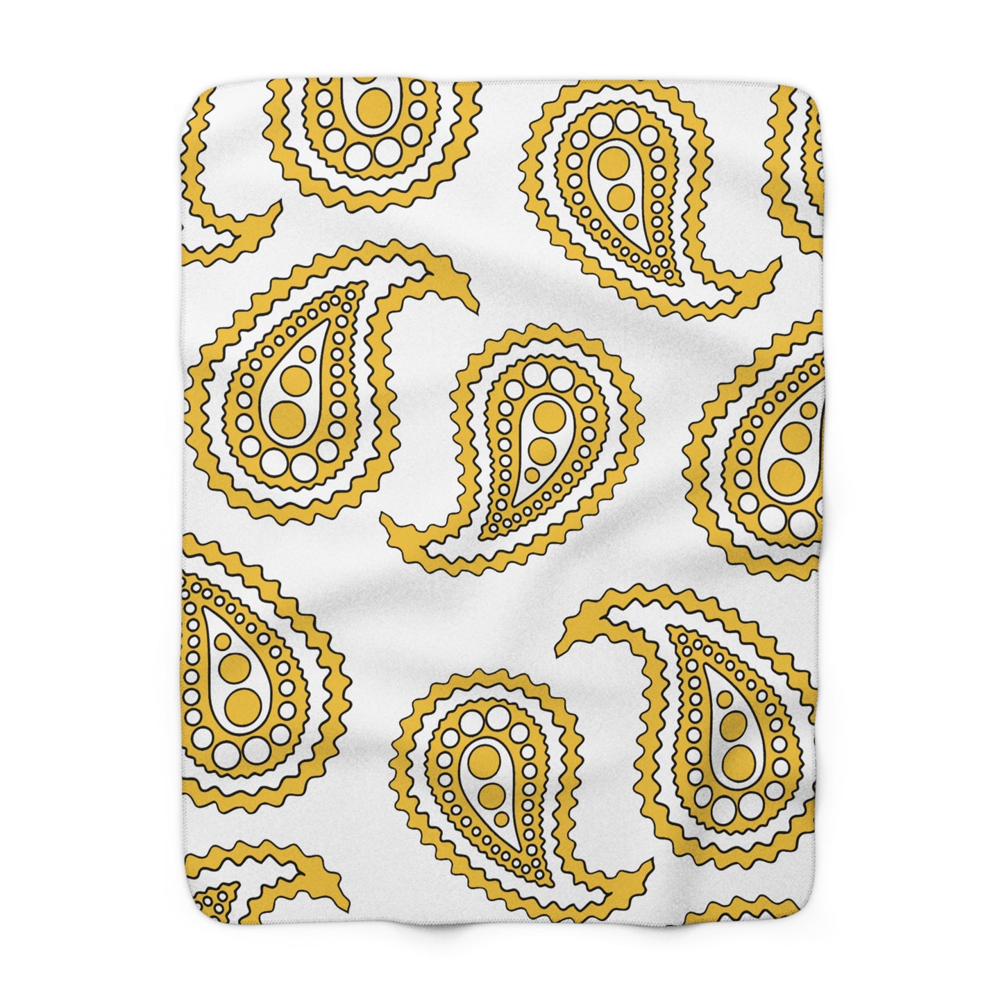United States Virgin Islands Retro Paisley Blanket Throw
