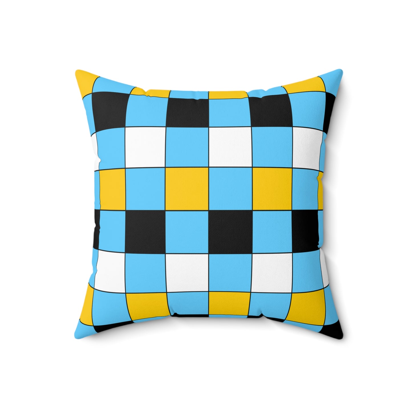 Saint Lucia Retro Check Cushion Pillow
