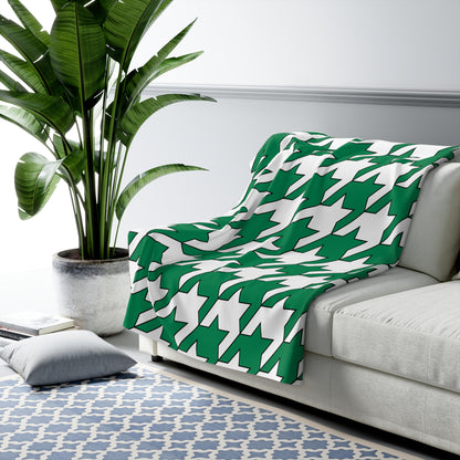 Nigeria Retro Houndstooth Blanket Throw