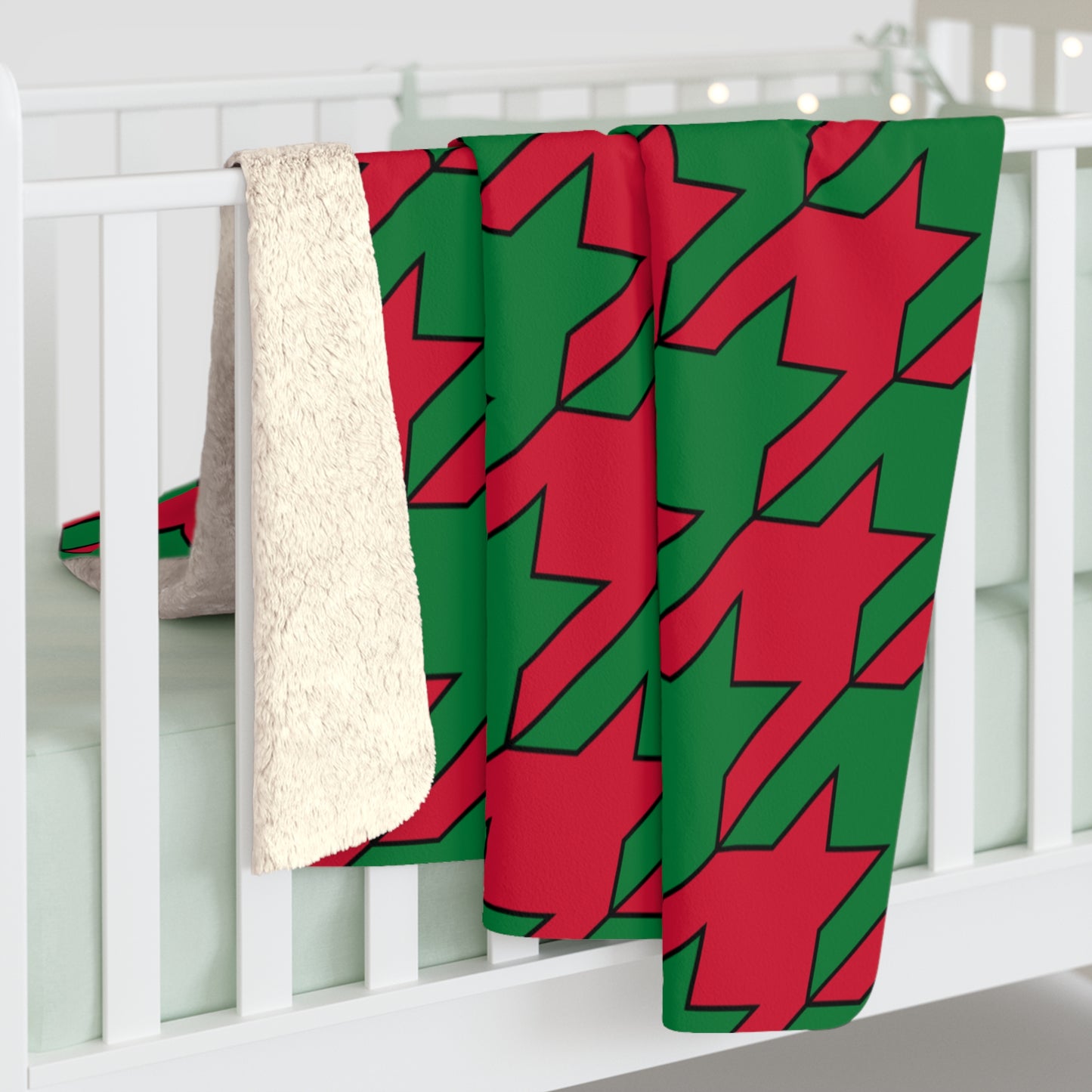 Maldives Retro Houndstooth Blanket Throw