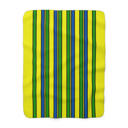 Saint Vincent And The Grenadines Retro Stripes Blanket Throw