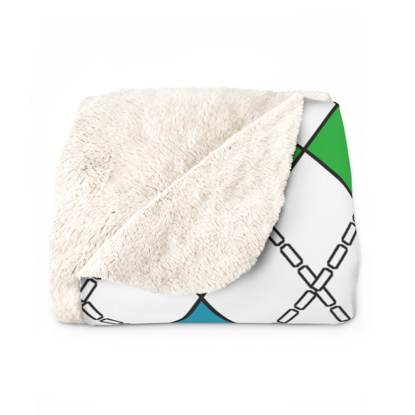 Uzbekistan Retro Argyle Blanket Throw