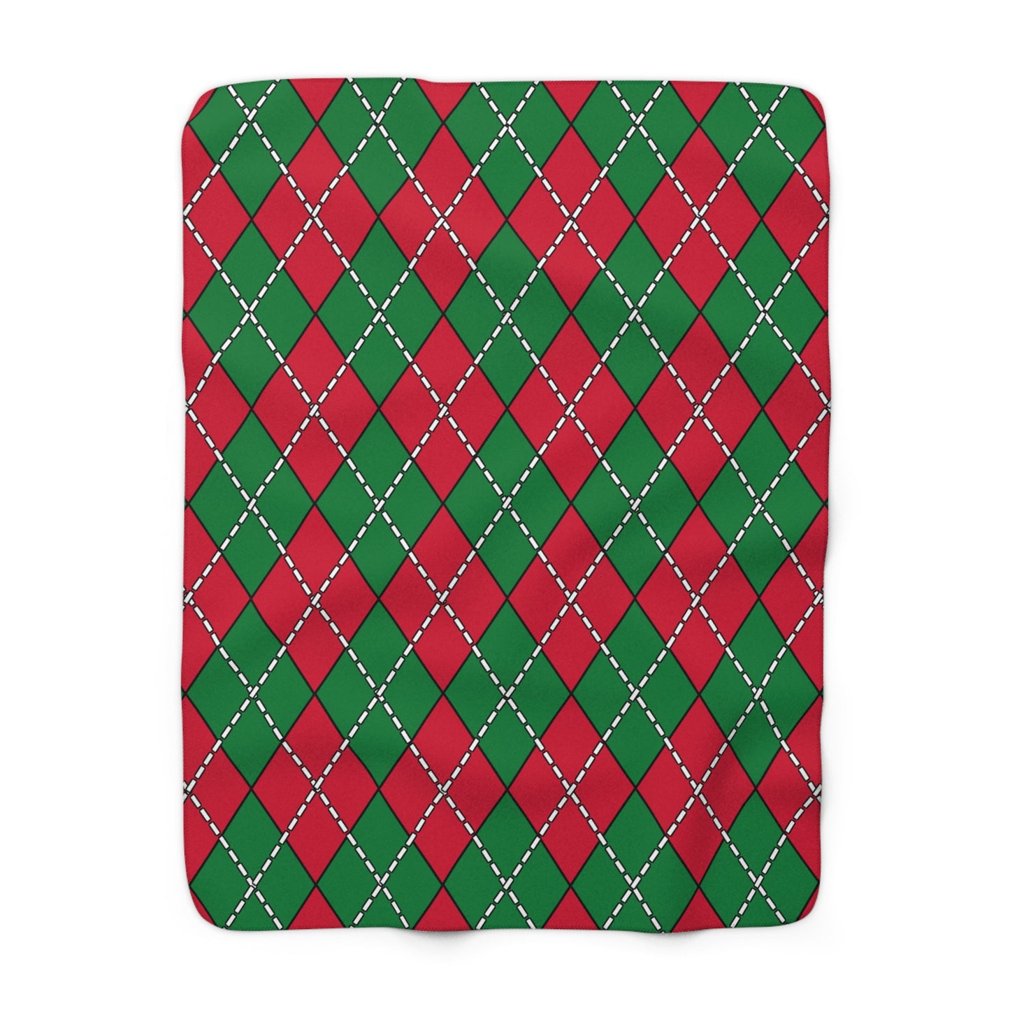 Maldives Retro Argyle Blanket Throw