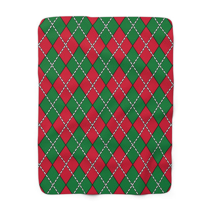 Maldives Retro Argyle Blanket Throw