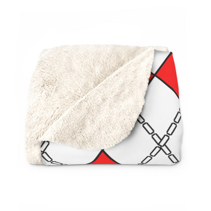 Georgia Retro Argyle Blanket Throw
