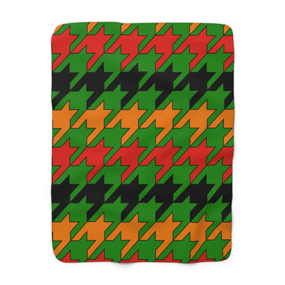 Zambia Retro Houndstooth Blanket Throw