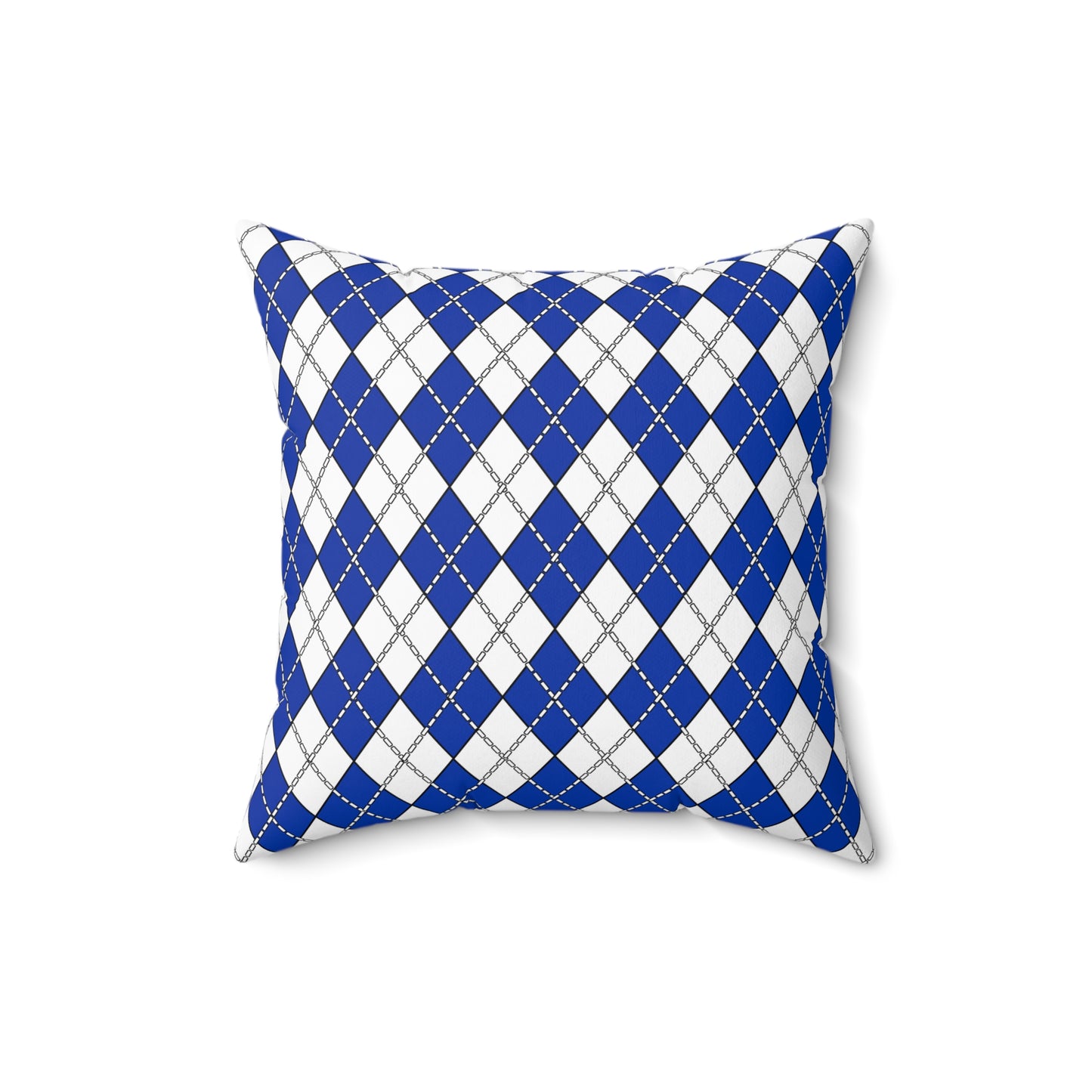 Uruguay Retro Argyle Cushion Pillow