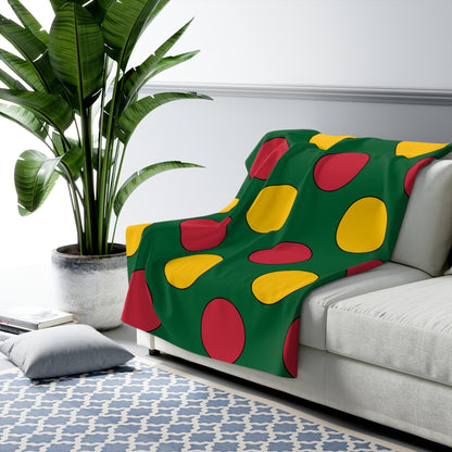 Mauritania Retro Polka Dots Blanket Throw