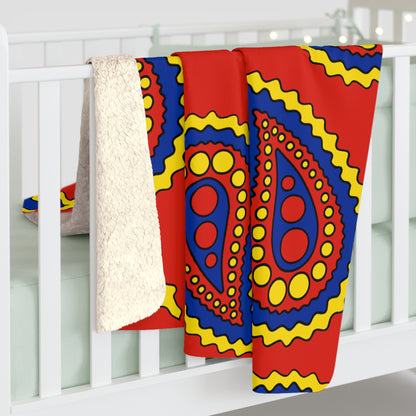 Romania Retro Paisley Blanket Throw