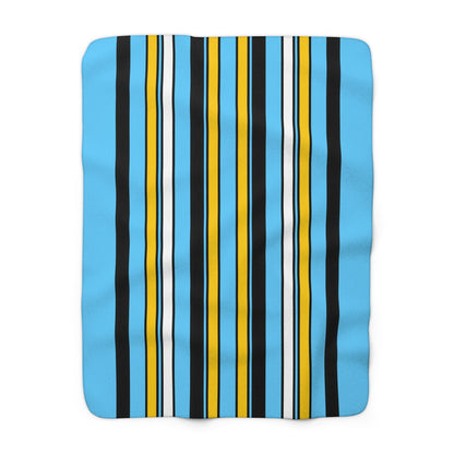 Saint Lucia Retro Stripes Blanket Throw
