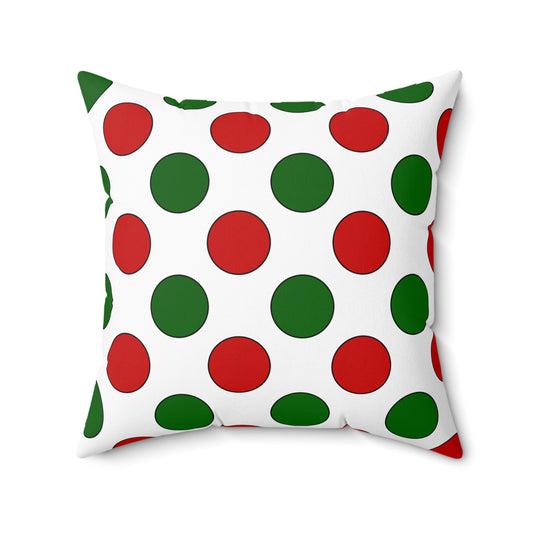 Tajikistan Retro Polka Dots Cushion Pillow