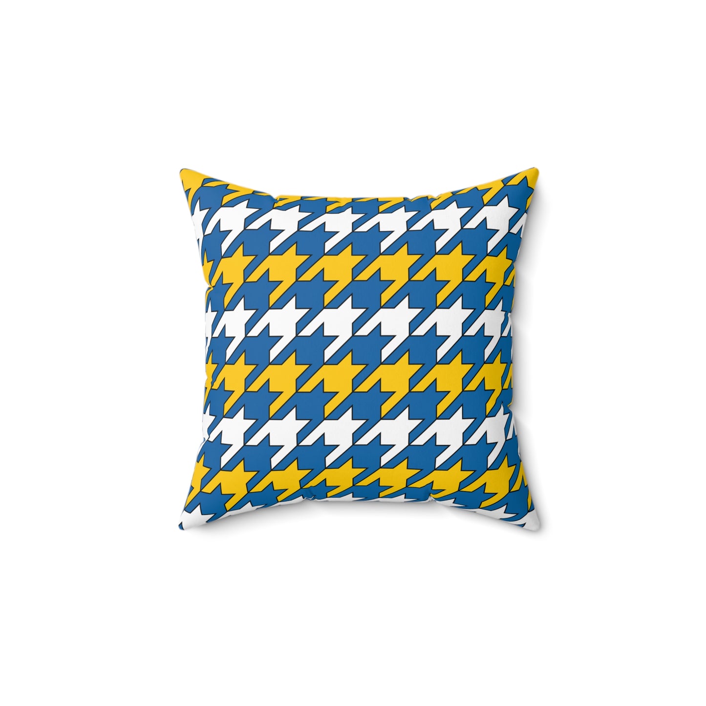 Canary Islands Retro Houndstooth Cushion Pillow