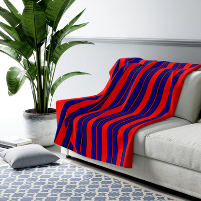 Taiwan Retro Stripes Blanket Throw