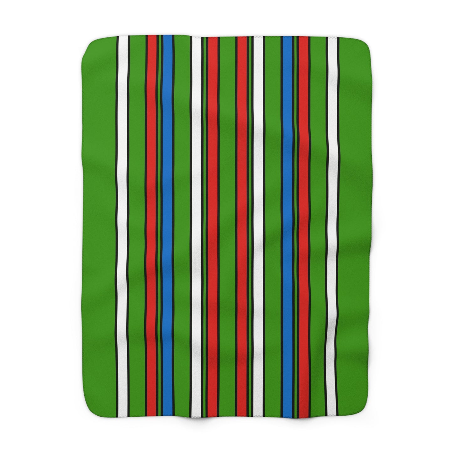 Equatorial Guinea Retro Stripes Blanket Throw