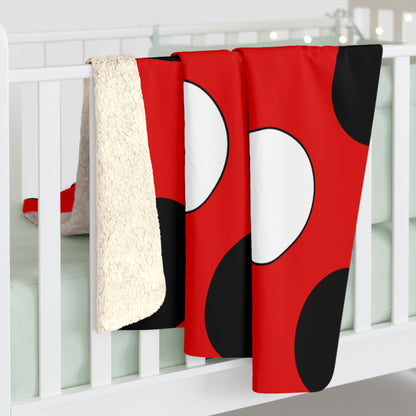 Trinidad And Tobago Retro Polka Dots Blanket Throw