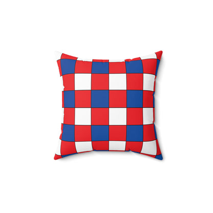 Slovakia Retro Check Cushion Pillow