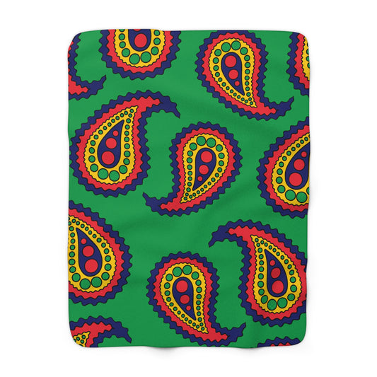 Mauritius Retro Paisley Blanket Throw