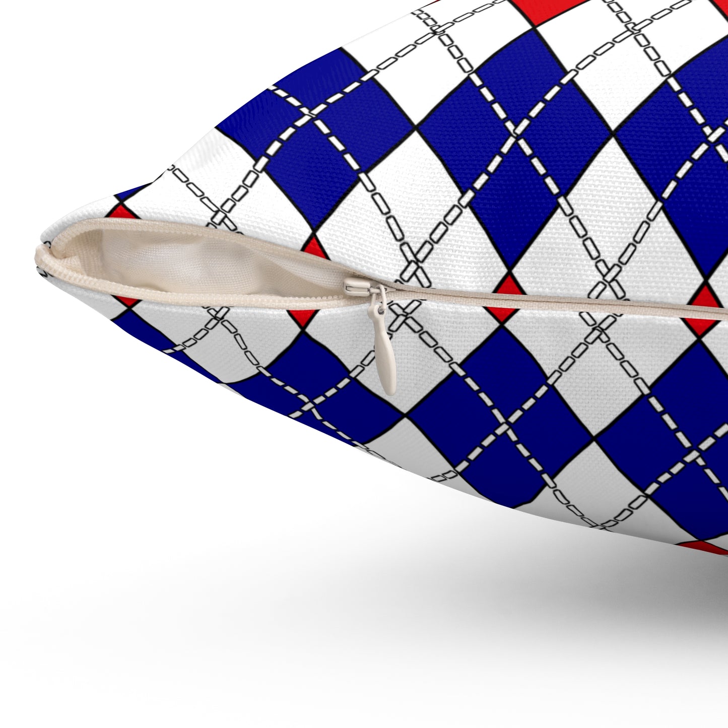 Saint Martin Retro Argyle Cushion Pillow