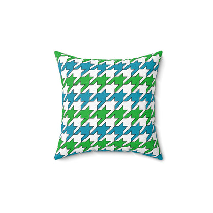 Uzbekistan Retro Houndstooth Cushion Pillow