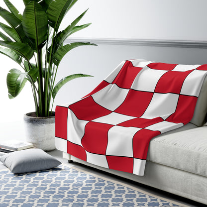 Malta Retro Check Blanket Throw