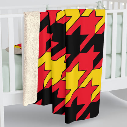 Belgium Retro Houndstooth Blanket Throw