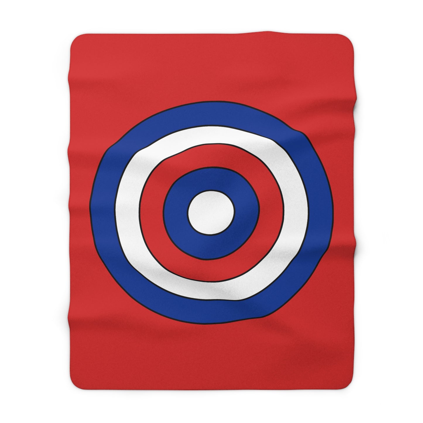 Bouvet Island Retro Target Blanket Throw