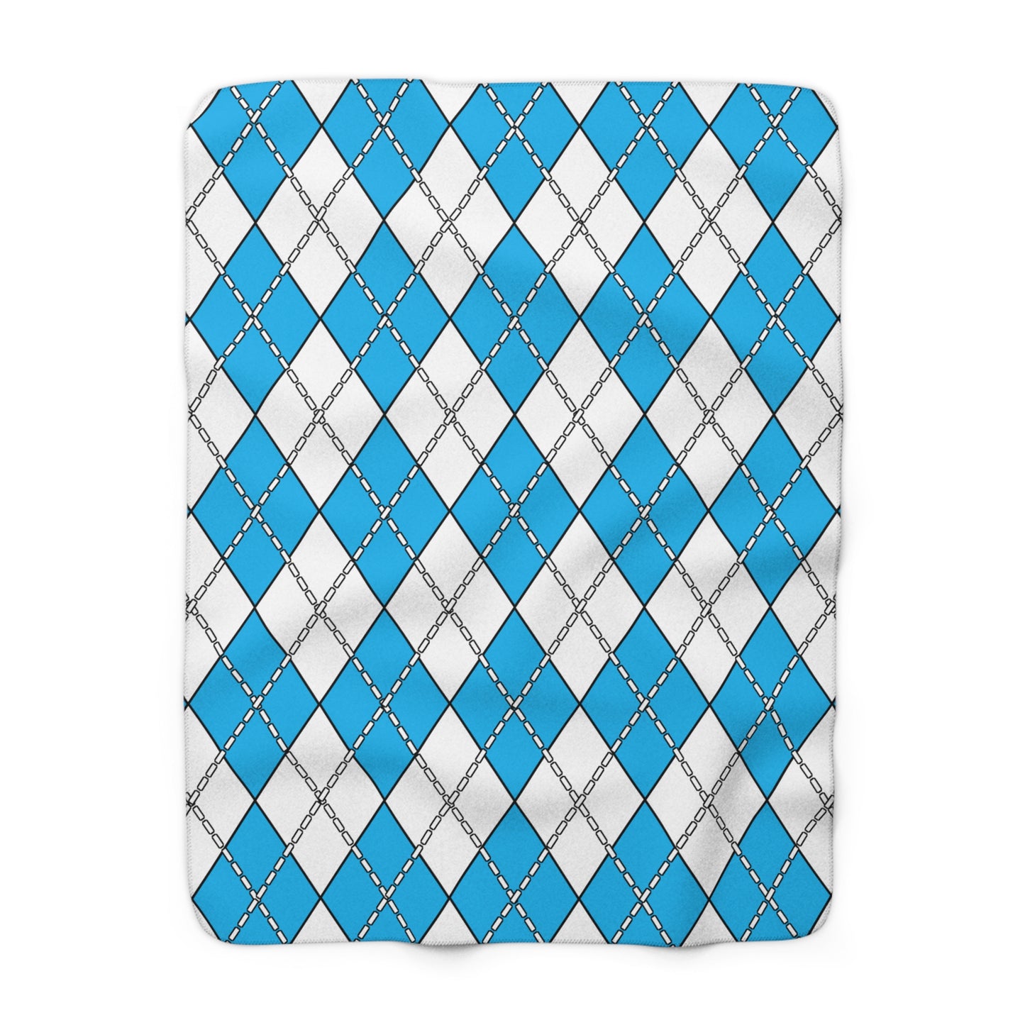 San Marino Retro Argyle Blanket Throw