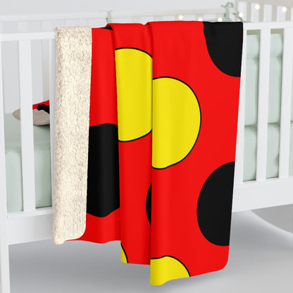 Angola Retro Polka Dots Blanket Throw