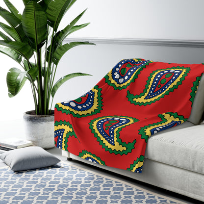 Seychelles Retro Paisley Blanket Throw