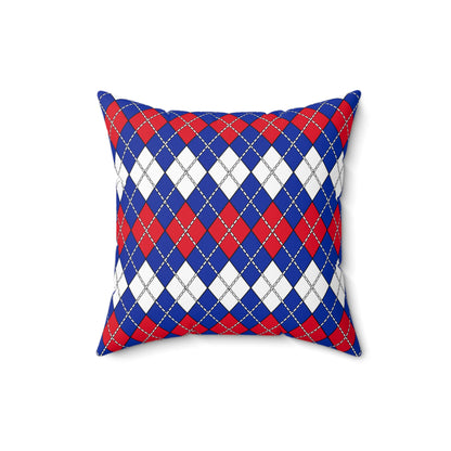 Cambodia Retro Argyle Cushion Pillow