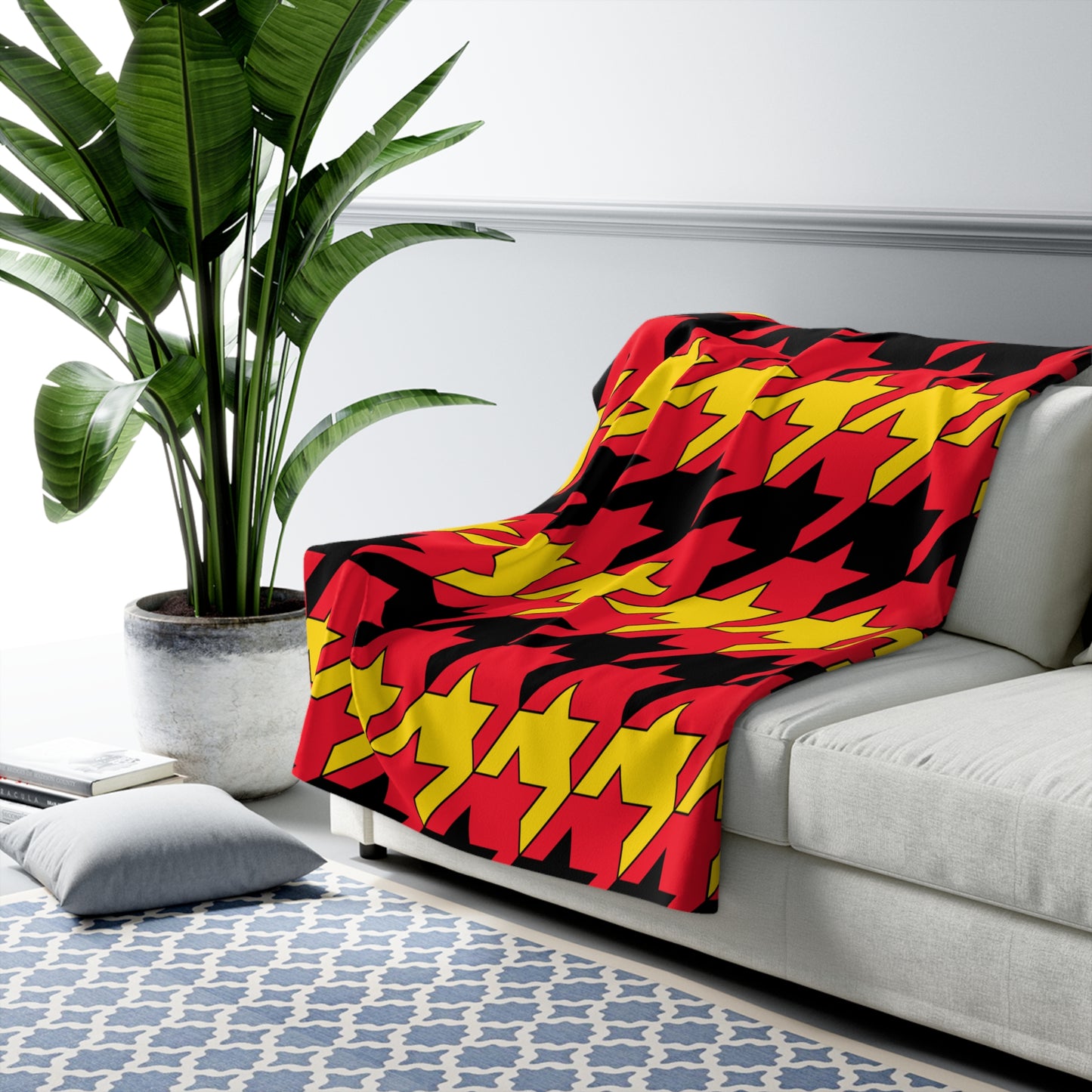 Belgium Retro Houndstooth Blanket Throw